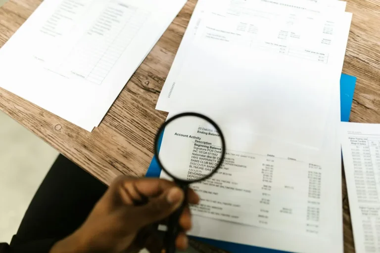 A compliance-document on a financial-office desk