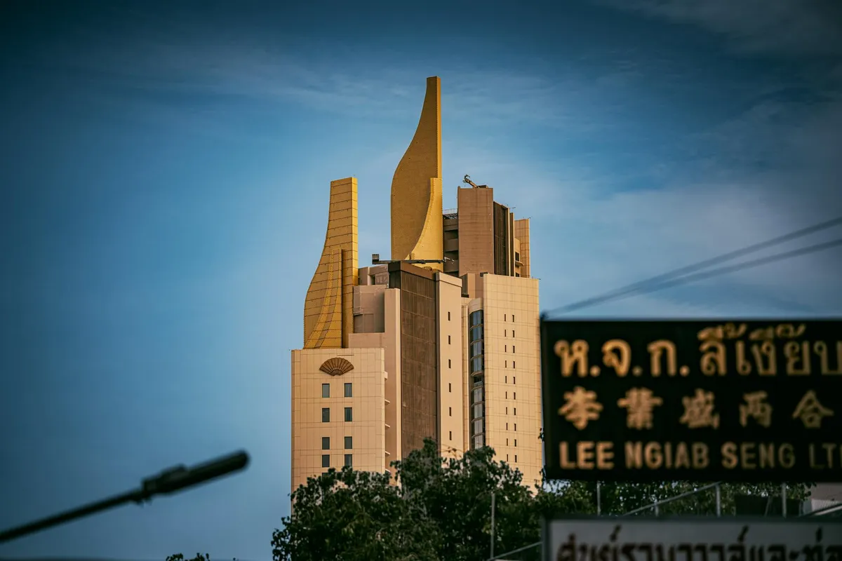 A Thai government building exterior in Bangkok